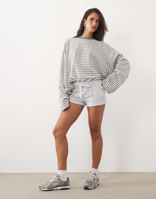 Cotton On micro fleece sweatshort in grey marle, 2 of 5
