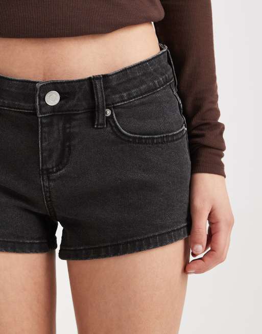 Cotton On micro low rise denim mini skirt in black, 3 of 5