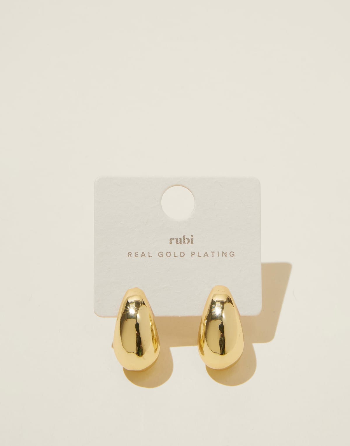Cotton On Mid charm earring in gold
