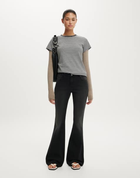Cotton On Mid rise bootcut jean in black - view 1