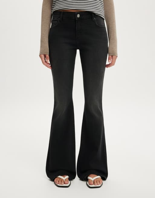 Cotton On Mid rise bootcut jean in black, 4 of 4