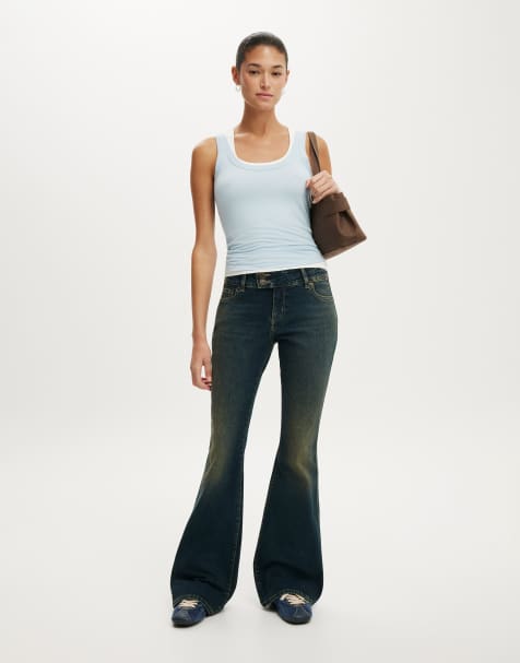 Cotton On Mid rise bootcut jean in blue - view 1