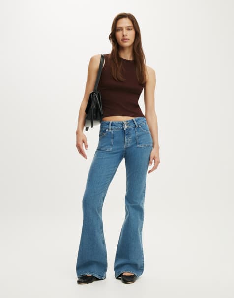 Cotton On Mid rise bootcut jean in blue - view 1