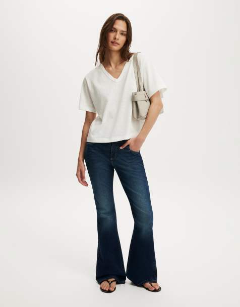 Cotton On Mid rise bootcut jean in blue - view 1