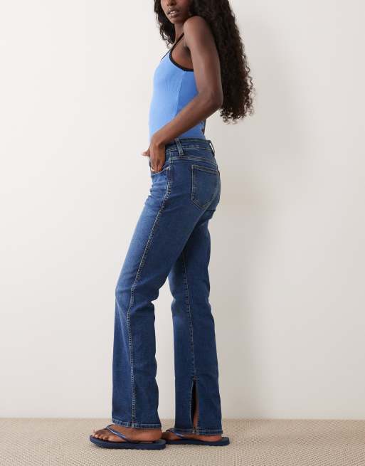 Cotton On mid rise stove pipe jean in scorpio blue split, 3 of 5
