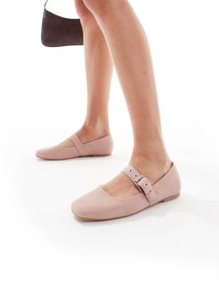 Cotton On Miley ballet shoe in dusty pink