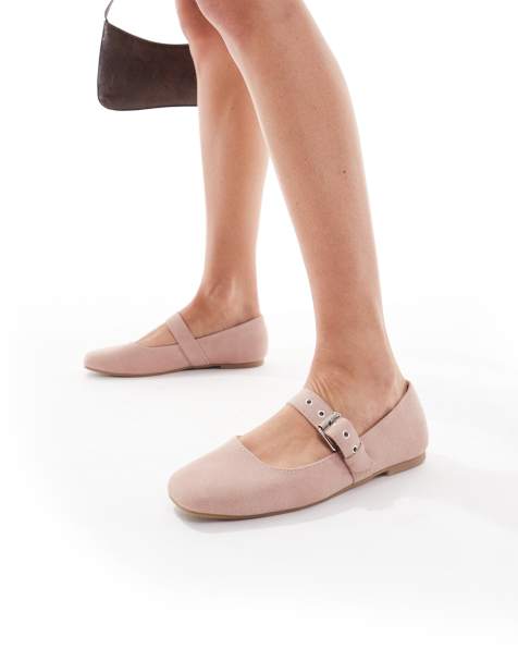 Cotton On Miley ballet shoe in dusty pink - view 1