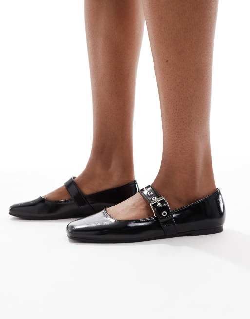 Cotton On miley mary jane ballerina shoe in black, 4 of 4