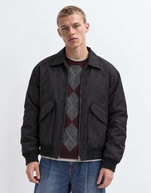 Cotton On military bomber jacket in black, 6 of 10