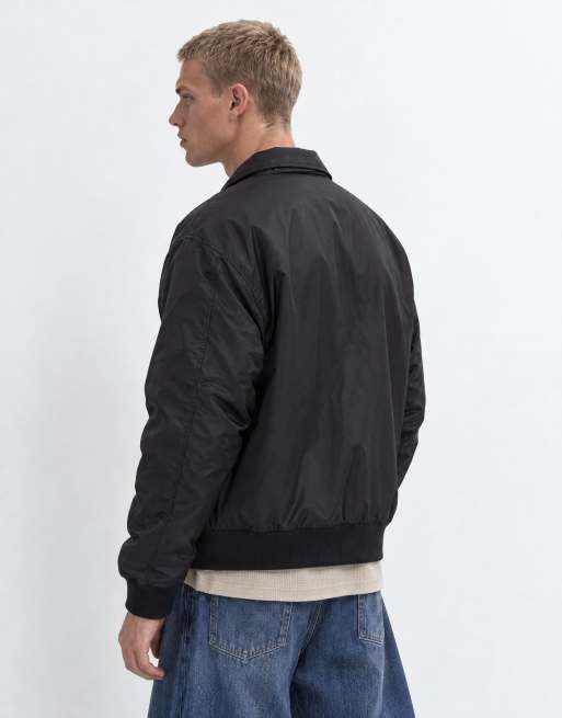 Cotton On military bomber jacket in black, 9 of 10