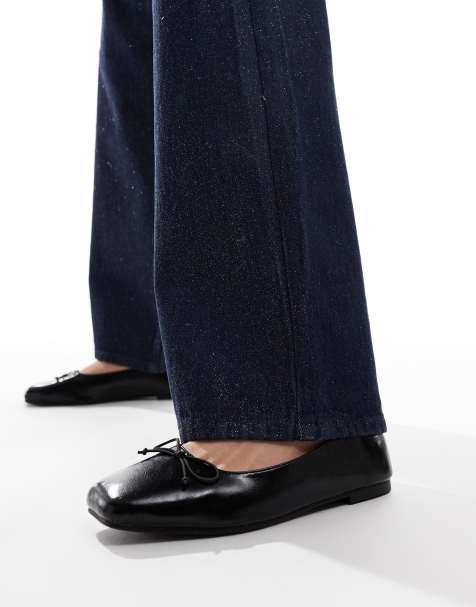 Cotton On millet ballet flats in black - view 1