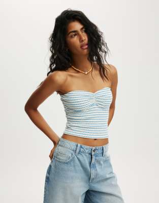 Cotton On Milli gather front tube in blue - view 1