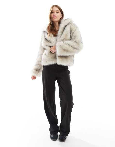 Cotton On mimi faux fur jacket in cream - view 1