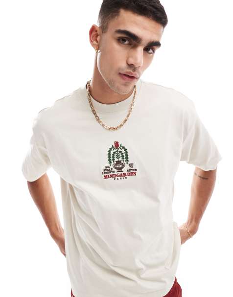Cotton On Mindgarden relaxed t-shirt in bone - view 1