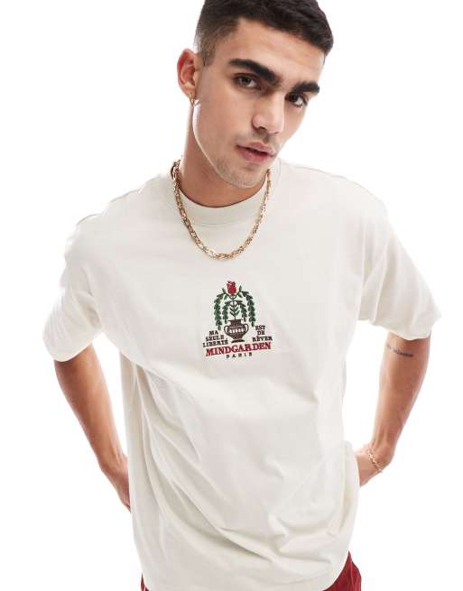 Cotton On - Mindgarden - T-shirt comoda color osso