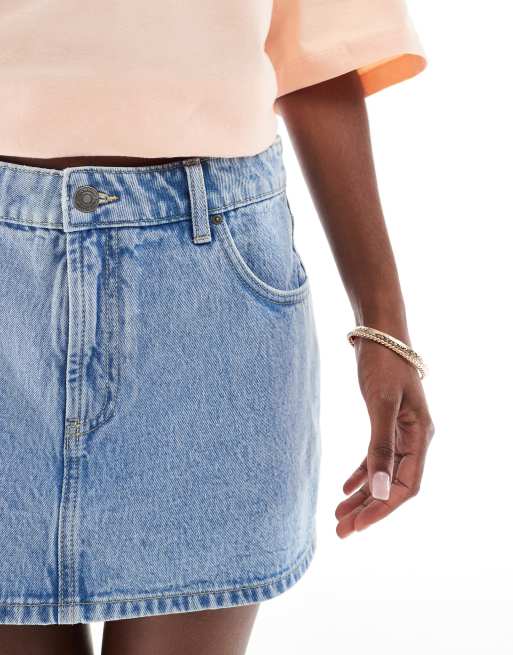 Cotton On mini denim skort in angel blue