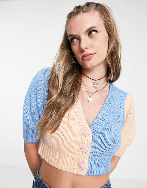 Cotton On - Minivest met kleurvlakken in multi 