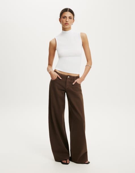 Cotton On Mock neck tank in white - view 1