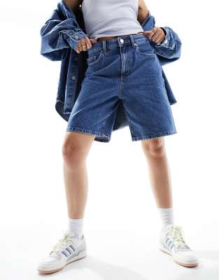 Cotton On - Mom-Shorts in Meeresblau