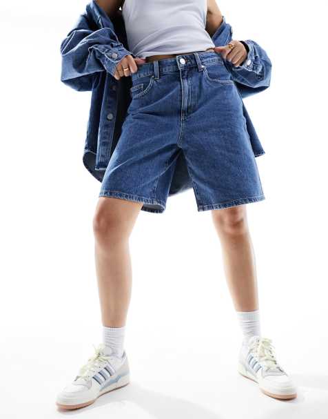 Cotton On mom shorts in sea blue - view 1