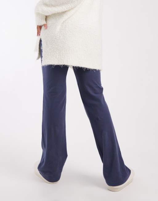 Cotton On – Niebieskie domowe spodnie z rozszerzanymi nogawkami, 4 z 5