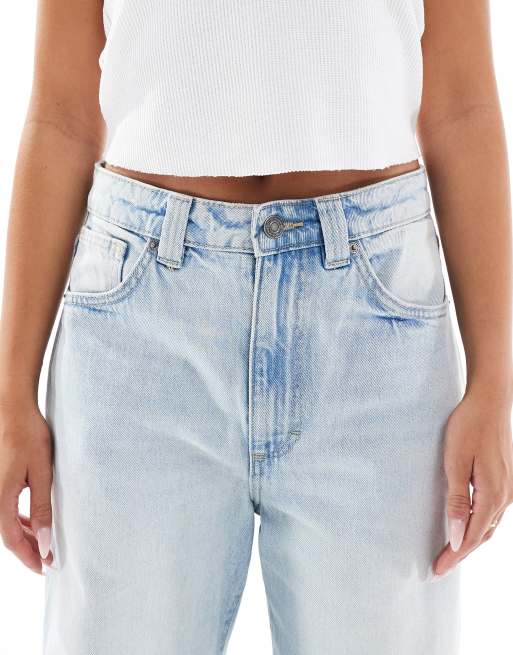 Cotton On – Niebieskie jeansy super baggy z niskim stanem, 5 z 5