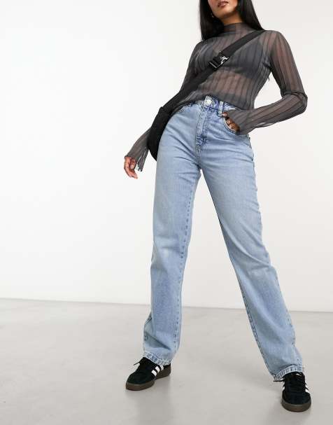 Cotton On straight leg jeans in blue 
