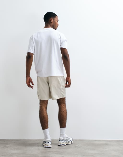 Cotton On nomad baggy shorts in ecru, 5 of 5