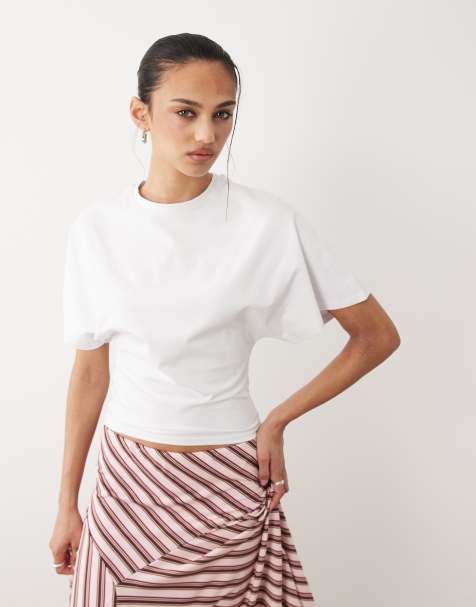 Cotton On off shoulder short sleeve tee in white - view 1