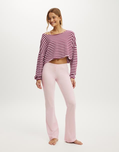 Cotton On Off the shoulder cropped knit in pink - view 1