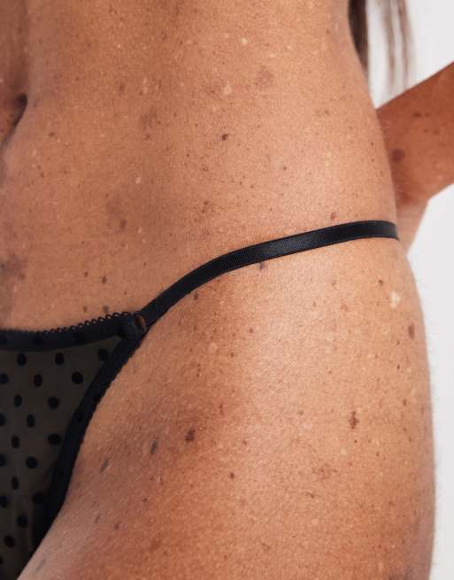 Cotton On - Olivia - Perizoma in rete nero, 3 di 4