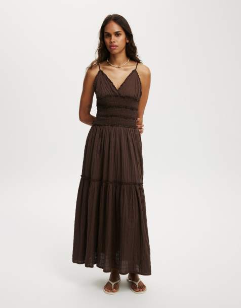 Cotton On Olli maxi dress in brown