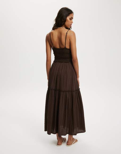 Cotton On Olli maxi dress in brown, 4 of 4