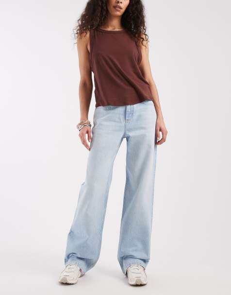 Cotton On – On 91 – Gerade geschnittene Jeans in Lorbeer-Blau - view 1