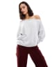 Cotton On one shoulder knit sweater in heather gray | ASOS