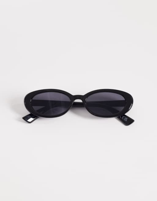 Cotton On Ophelia oval sunglasses in black, 3 of 3