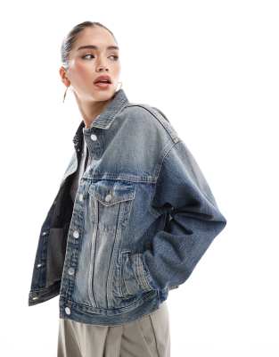 Only Light Blue Organic Cotton Denim Jacket