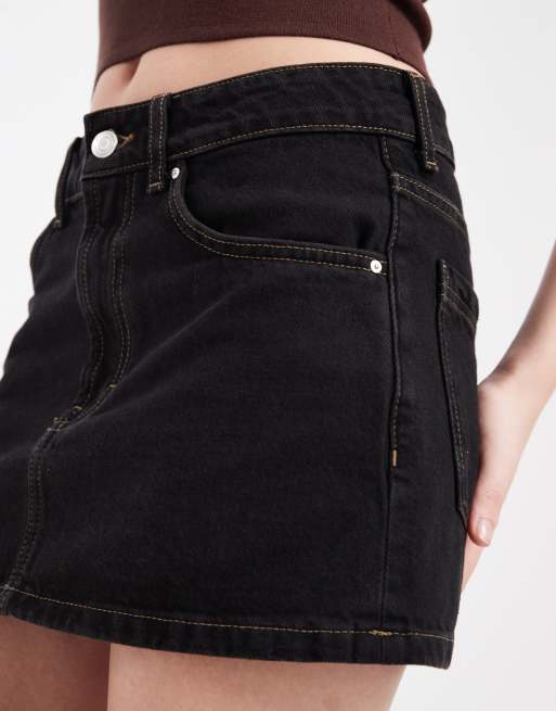 Cotton On original denim mini skirt in black, 3 of 5