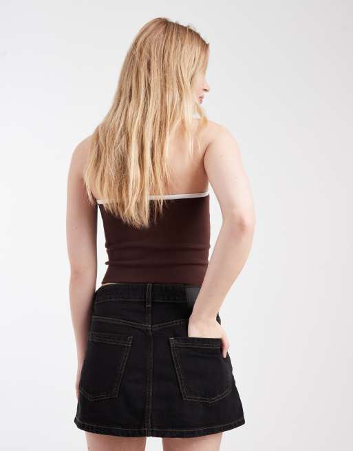 Cotton On original denim mini skirt in black, 4 of 5
