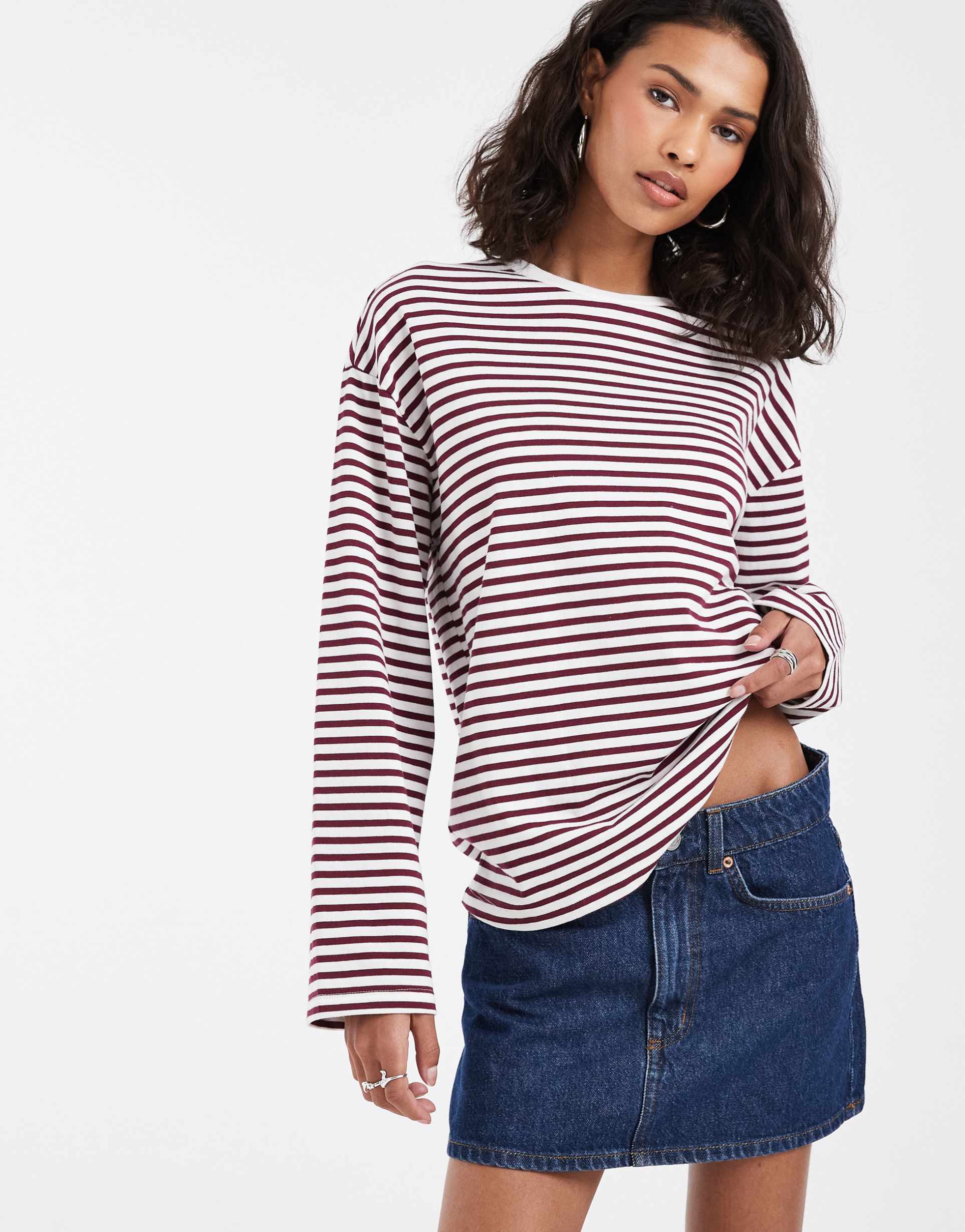 cotton on original denim mini skirt in celeste blue