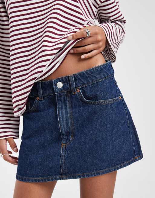 Cotton On original denim mini skirt in celeste blue, 3 of 5