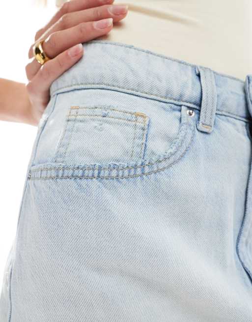 Cotton On original denim mini skirt in sunlight blue