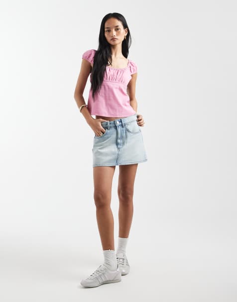 Cotton On - Original - Denim rok in notion blauw - view 1