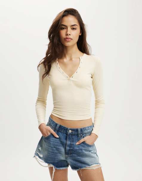 Cotton On Original denim short in blue - view 1