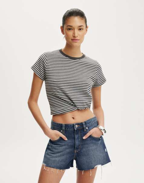 Cotton On Original denim short in blue