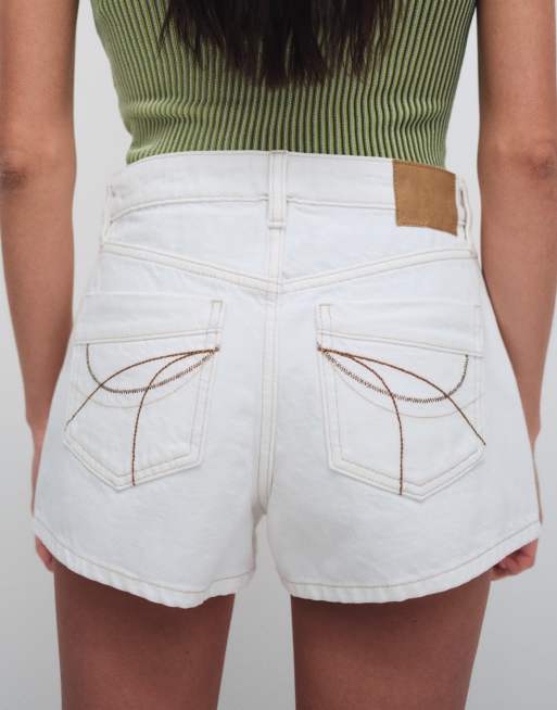 Cotton On - Original - Denim short in vintage wit, 5 van 9