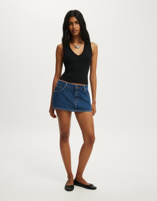 Cotton On Original denim skort in blue, 2 of 4