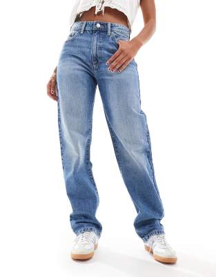 Cotton On - Original - Gerade geschnittene Jeans in Traumblau