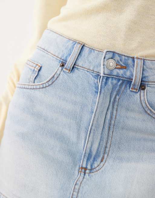 Cotton On - Original - Jupe en jean - Bleu notion, 3 de 5