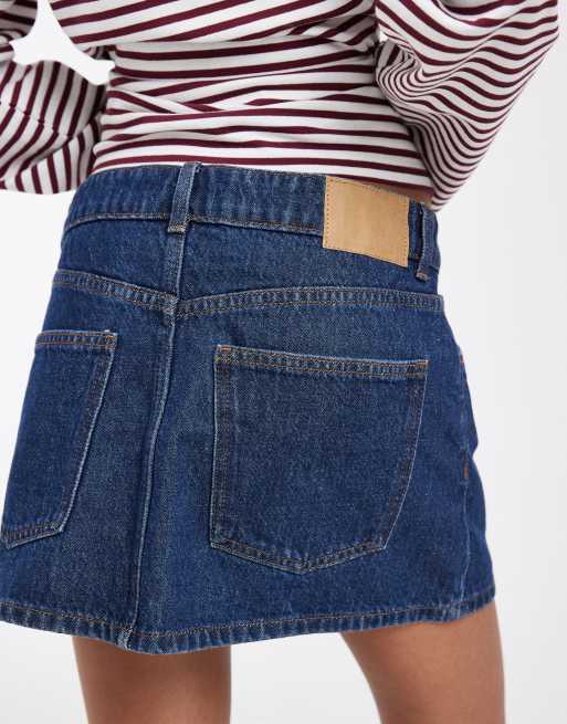 Cotton On - Original - Mini-jupe en jean - Bleu céleste, 4 de 5